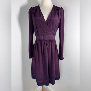 TEGAN long sleeve 100% silk DRESS